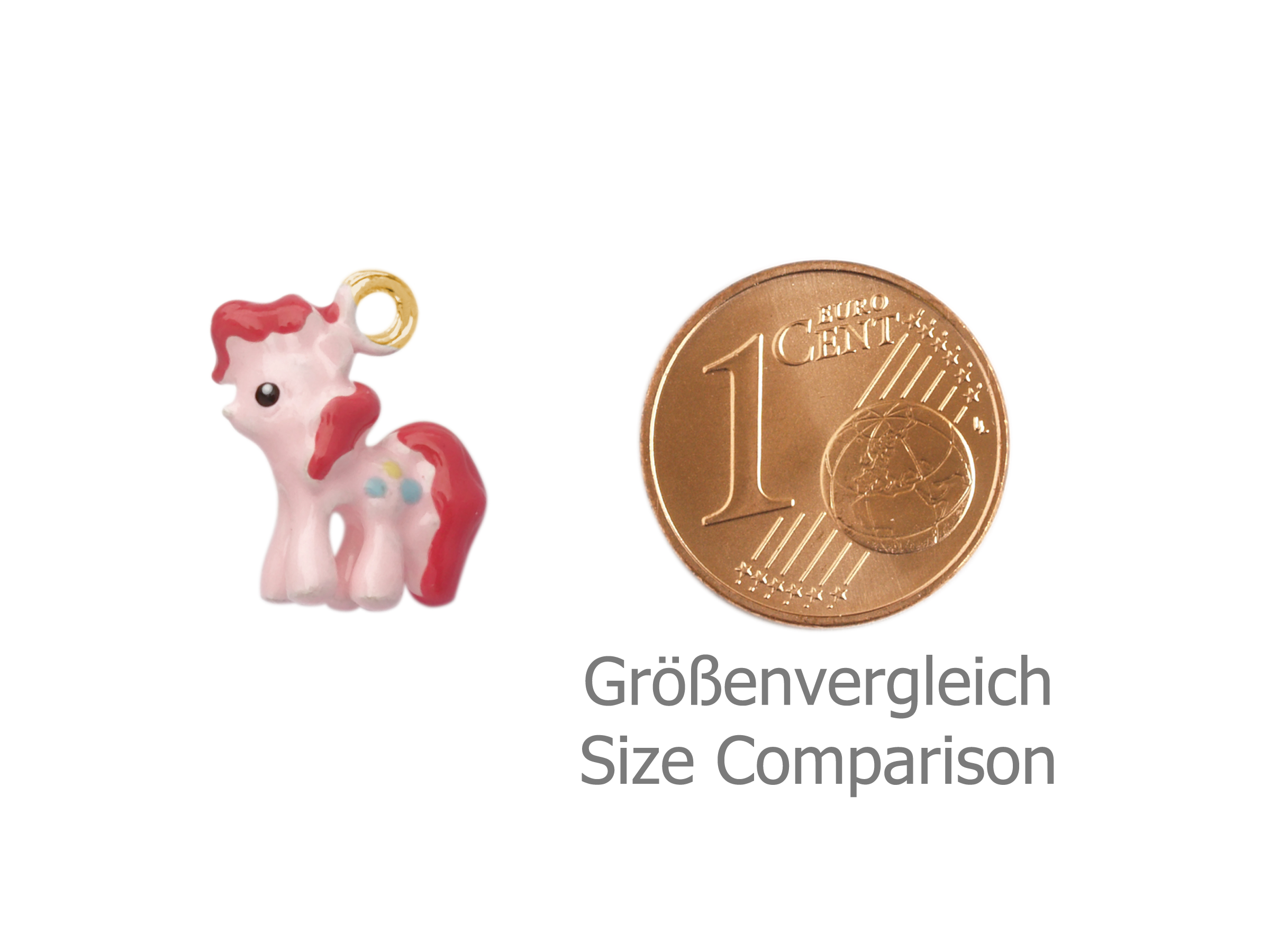 kleiner Pferde Anhänger, Schmuck Anhänger Pferd - Größenverg