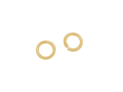 offene goldene Biegeringe aus Messing 8mm