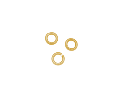 goldene Biegeringe Binderinge Ösen offene Ringe 5mm