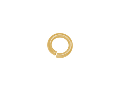 große starke offene Biegeringe Ringe aus Messing 10mm gold