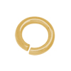 5 Stk. offene Ringe 10x1,7mm - Messing, echt vergoldet