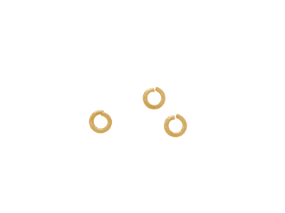 offene goldene Biegeringe, Ösen zum Schmuckmachen 4mm