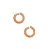 20 Stk. offene Ringe 4x0,8mm - Messing, rosegold