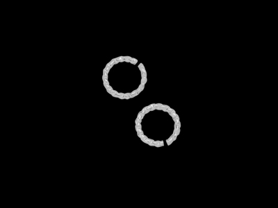 offene Springringe zum Schmuck machen getwistet silber 7mm