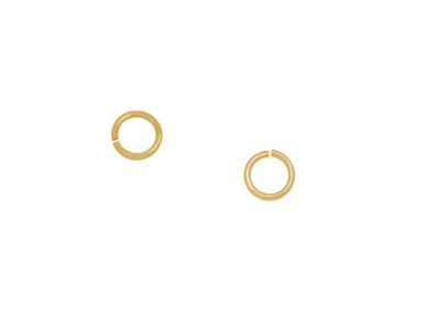 goldene Biegeringe aus Messing 7mm