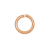 20 Stk. offene Ringe 7mm/1mm, Messing, rosegold