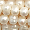 1 Strang (~33cm) echte Zuchtperlen ~6-7mm (C-Qualität)